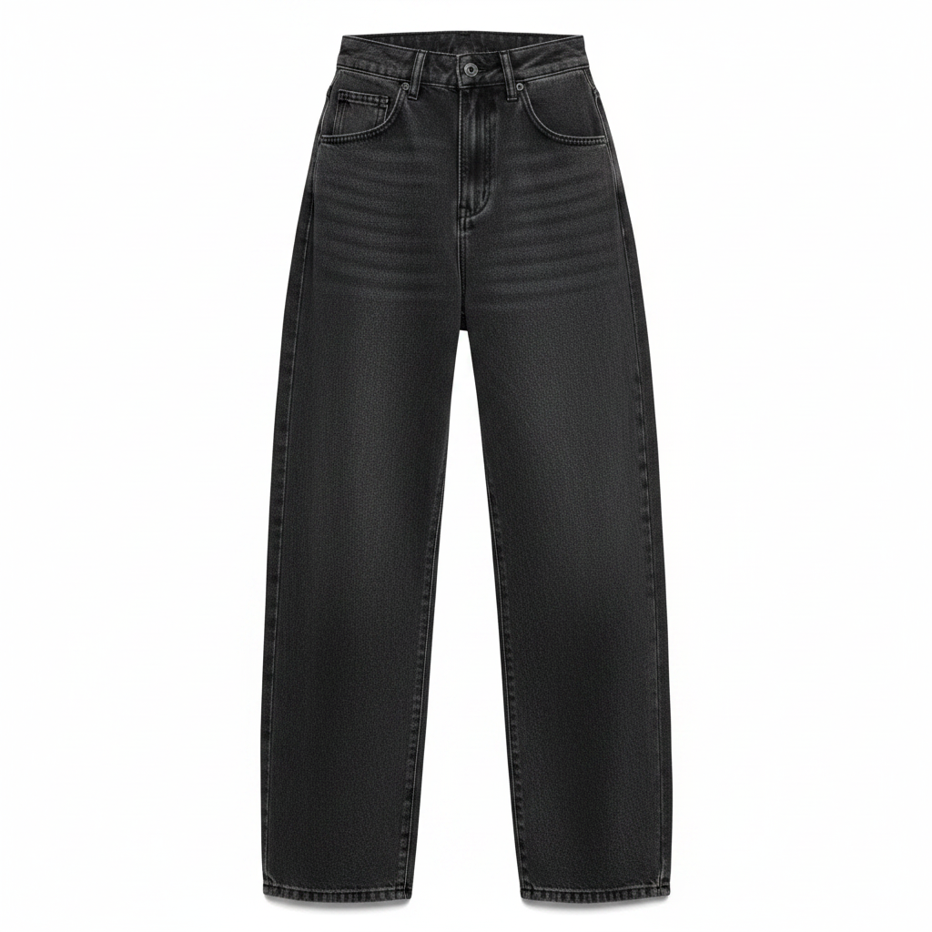 Womens Loose Wide-leg Denim Jeans