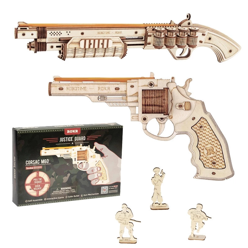 Robotime ROKR Revolver Gun (3D Wooden Puzzle)
