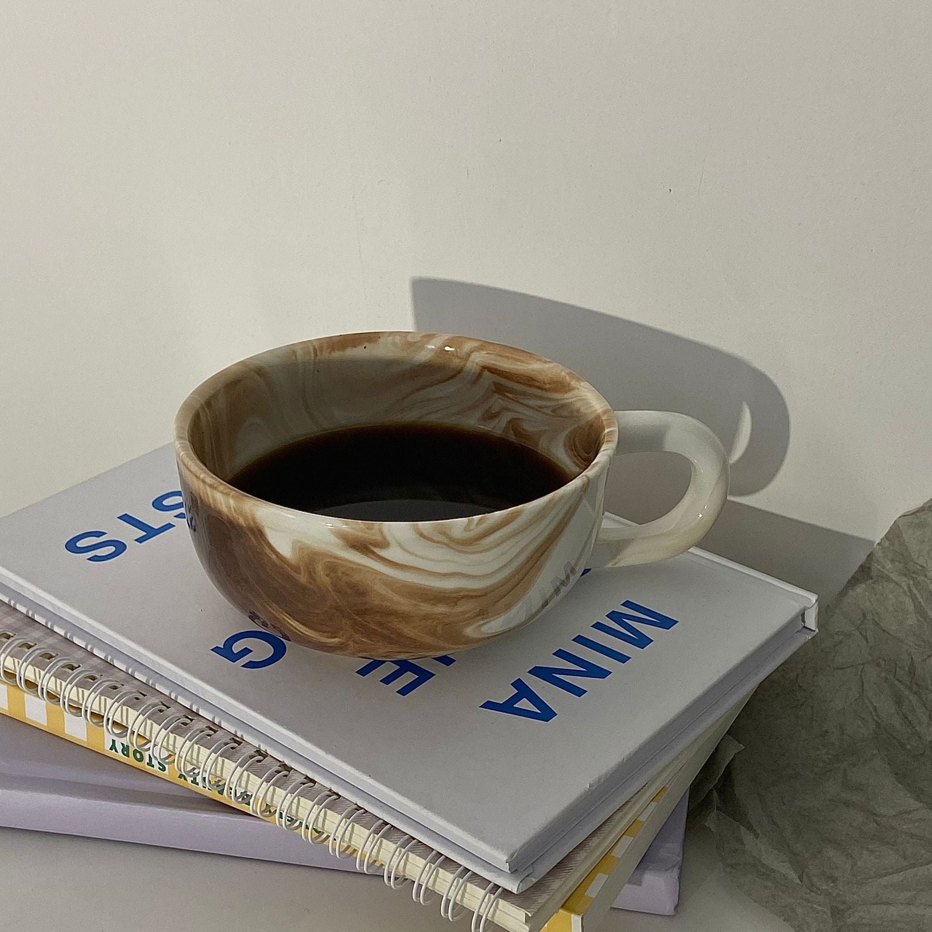 Milk Ceramic Mark Coffee Cup