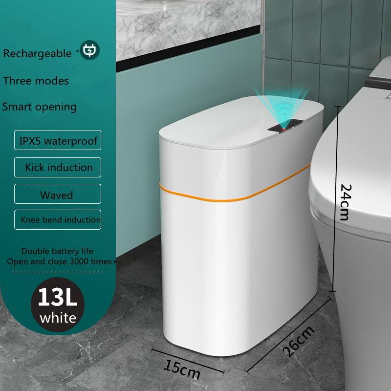 Motion sensor trash bin