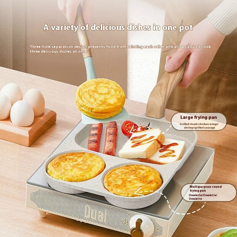 Non-stick Pan Medical Stone Plus-sized Egg Frying Pan