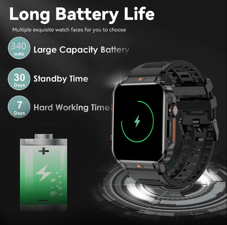 L81 Outdoor Rugged Square Smartwatch
