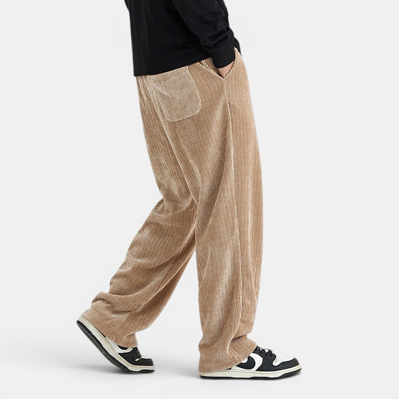 Men's Corduroy Draped Knit Sweatpants