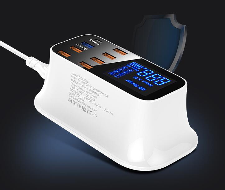 Multi-Port Smart USB Charger Station with Quick Charge 3.0
