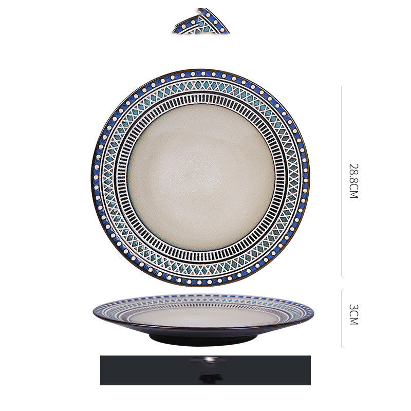 Dish Dishes Western-style Household Dishes Fruit Dishes Flat Dishes Nordic Tableware