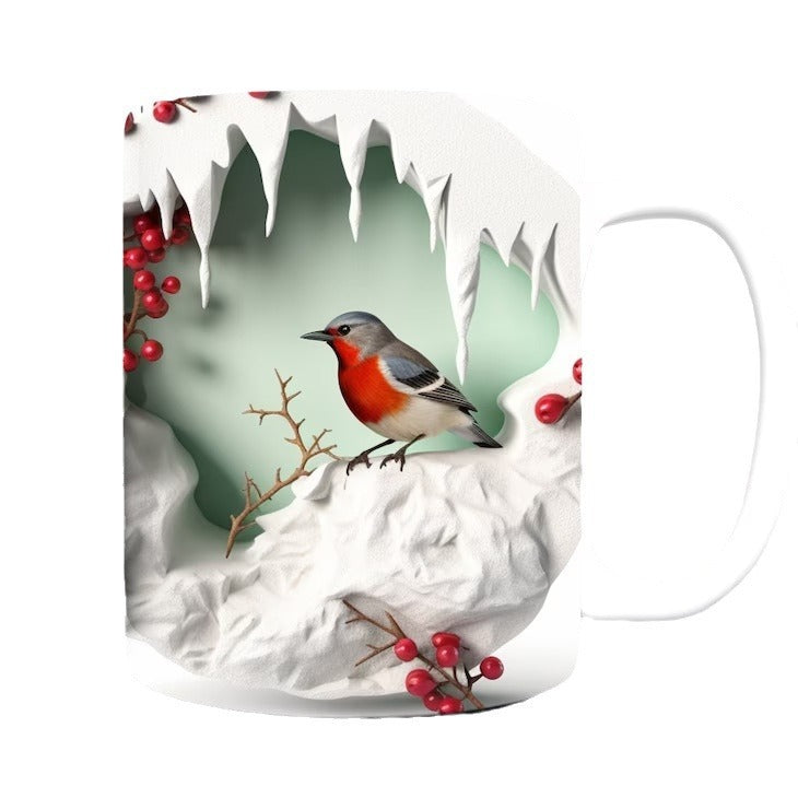 American Cardinals Holly Bird Ceramic Coffee Mug