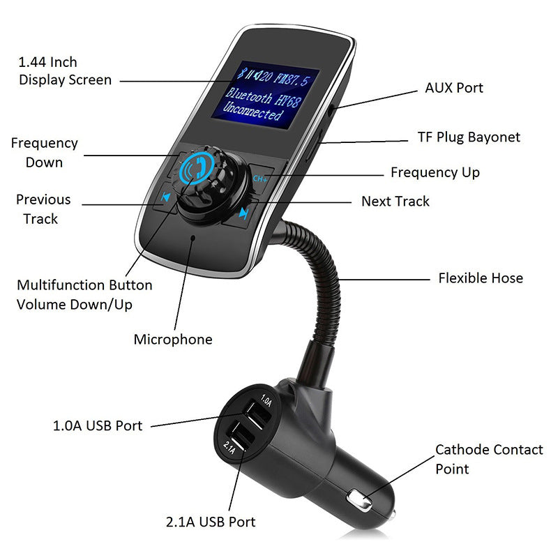 Car Bluetooth FM Transmitter & MP3 Player