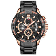 WWOOR Luxury Gold Full Steel Chronograph Watch