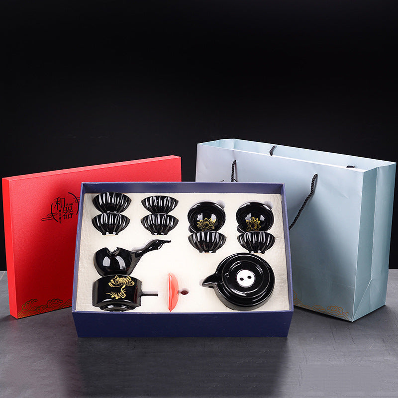 Lazy Stone Mill Automatic Tea Set