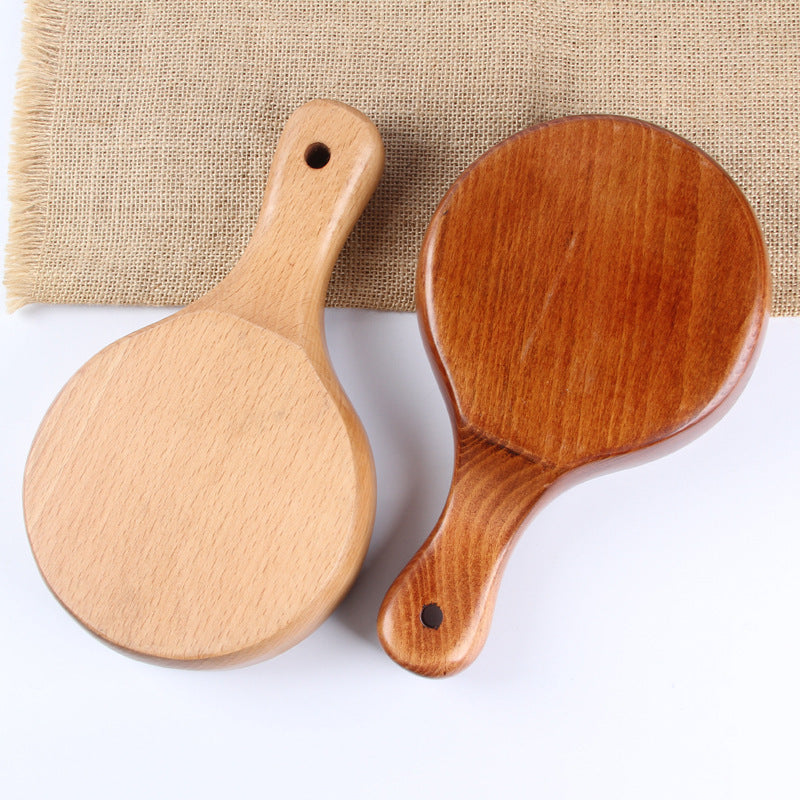 Multifunctional Wooden Bowl Wooden Tableware With Handle For Fruit Salad Bowl