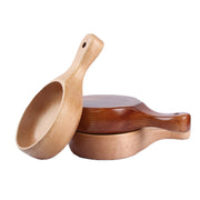 Multifunctional Wooden Bowl Wooden Tableware With Handle For Fruit Salad Bowl