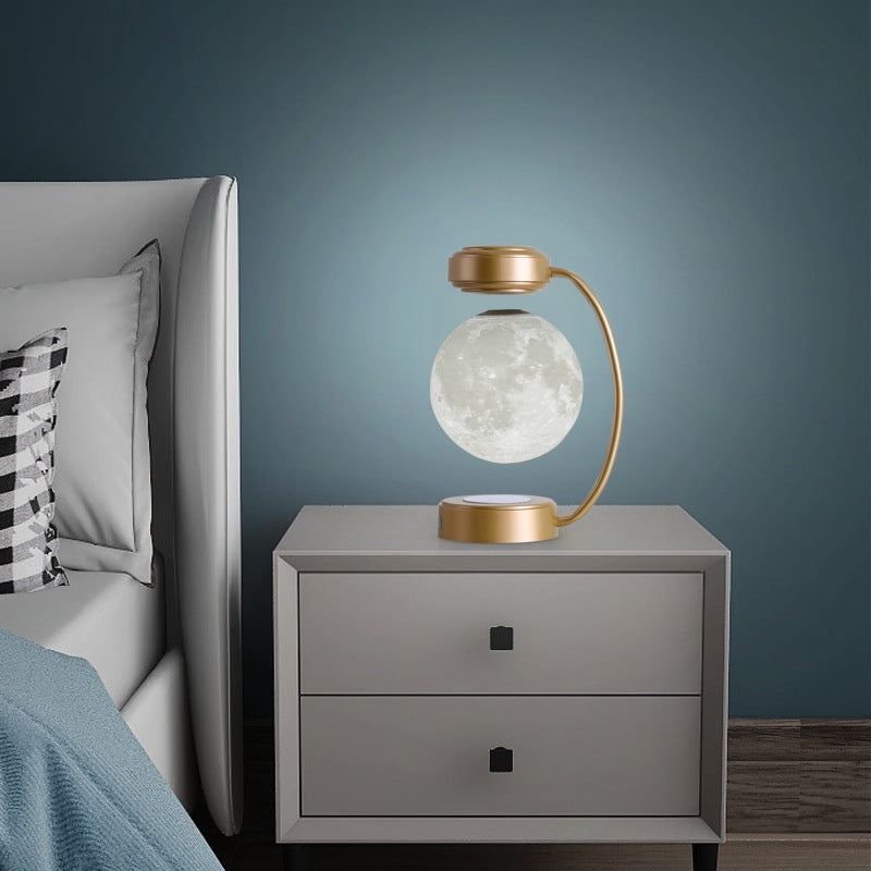 3D Levitating Magnetic Moon Lamp with Wireless Rotation