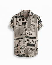 Men's European Fashion Casual Colour-Block Shirt