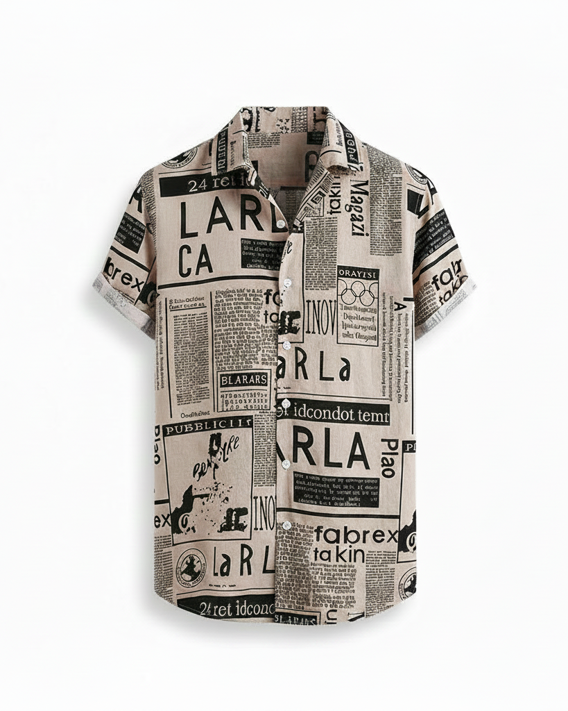 Men's European Fashion Casual Colour-Block Shirt