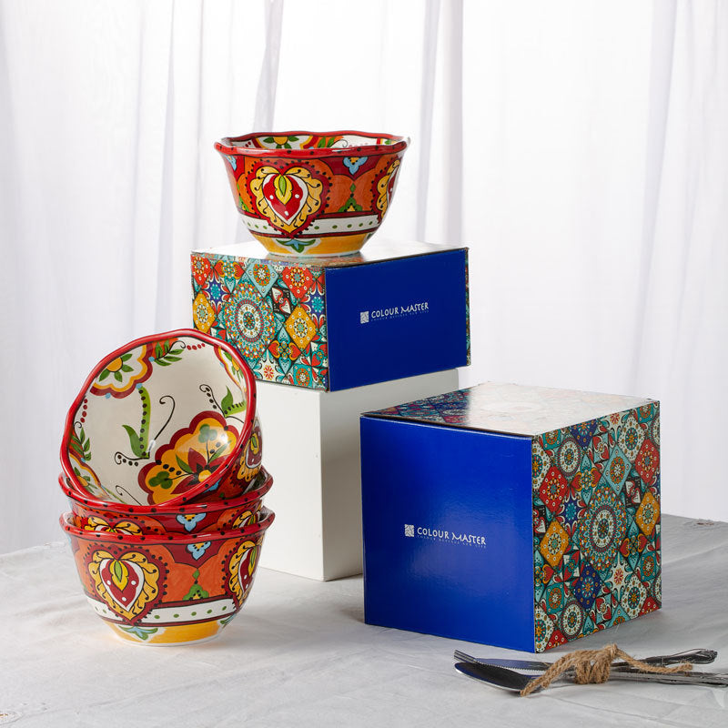 Color Bowl Ceramic Family Couples Cartoon Creative Nordic Style