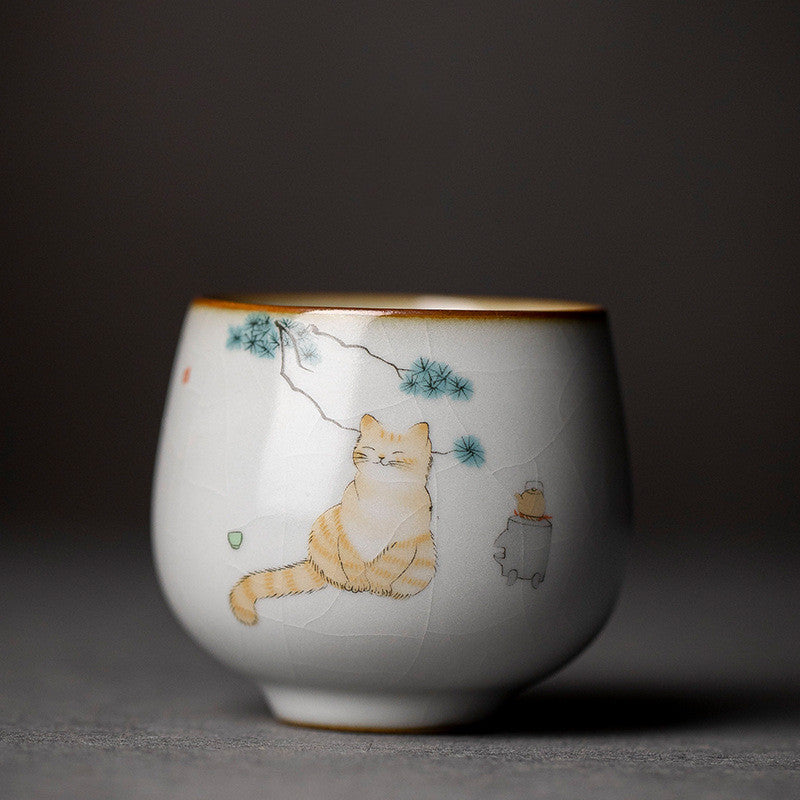 Ru Kiln Tea Cup Master Cup Ceramic Tea Cup