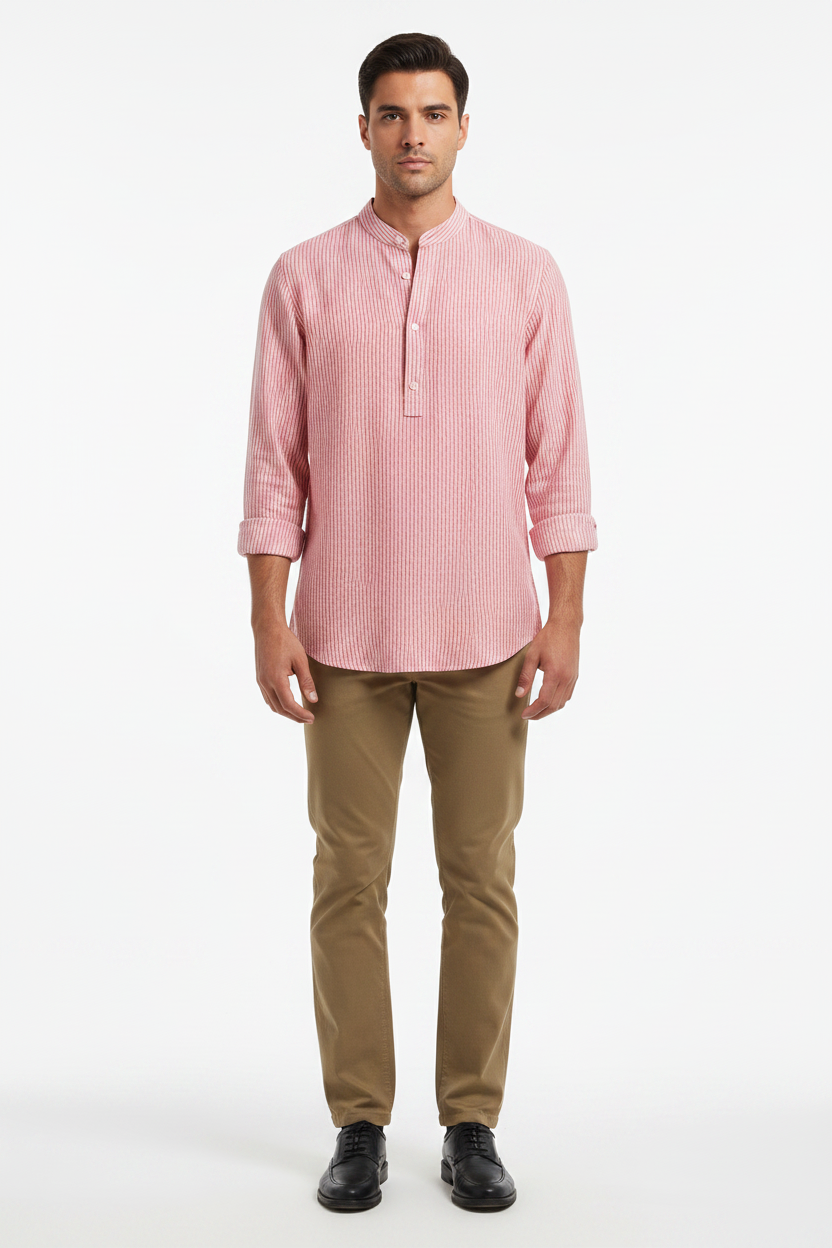 Hot sale striped men's shirt