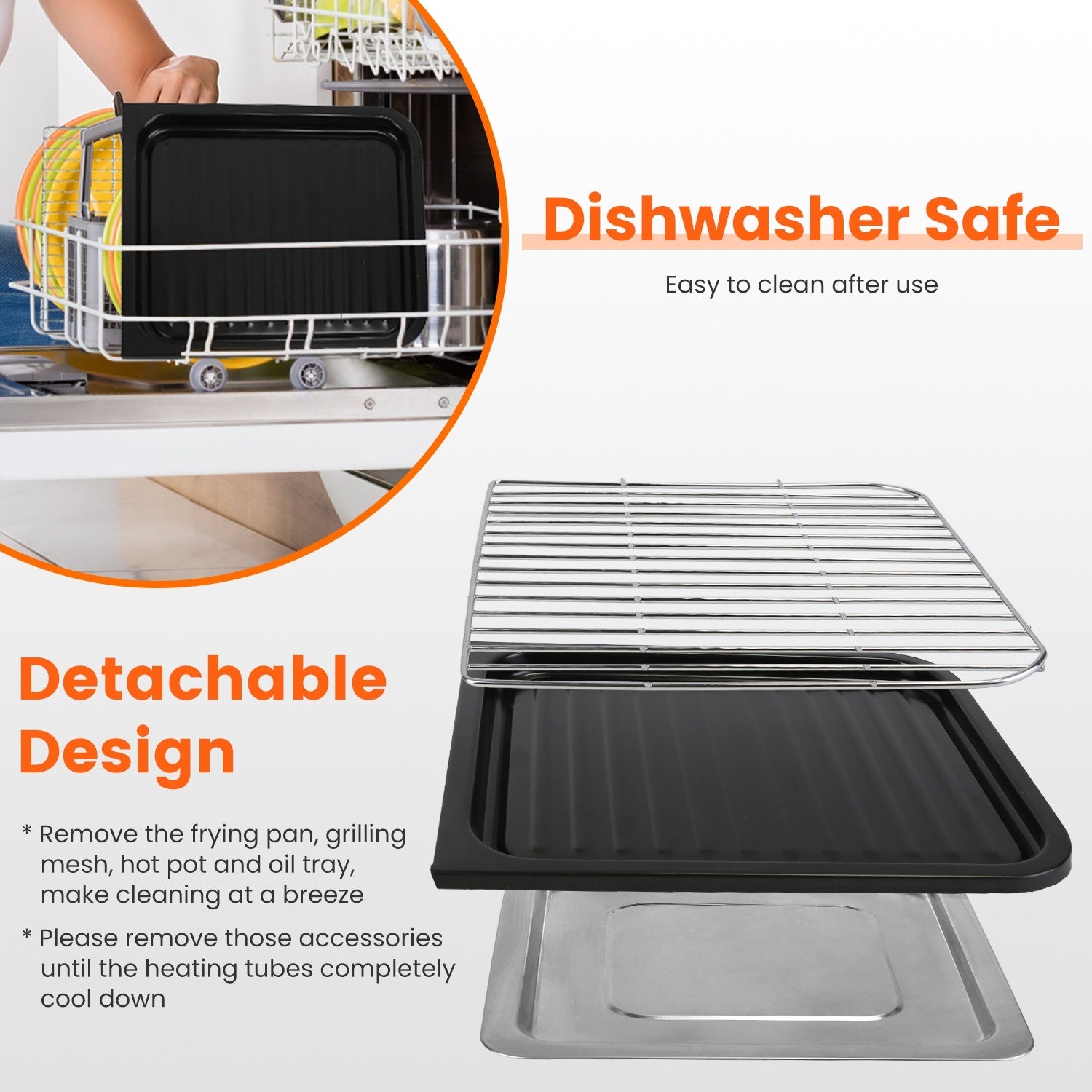 1Pc 3 In 1 Electric Hot Pot With Grill 1600W Smokeless Non-Stick Korean BBQ Grill Shabu Shabu Hot Pot Combo With Independent Temperature Control For 3-5 People Fedex Shipping