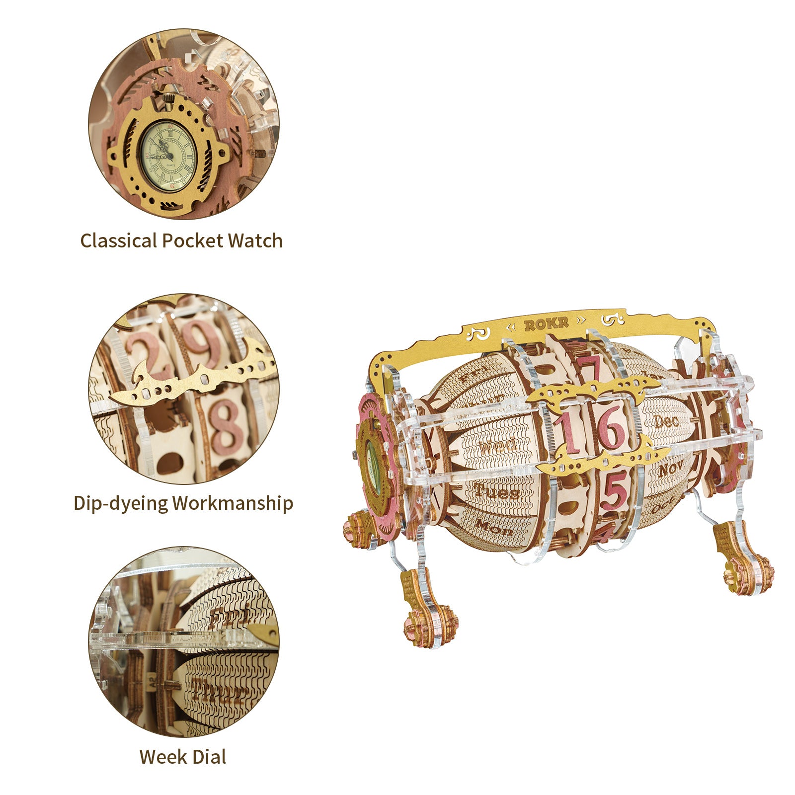 Robotime ROKR Zodiac Wall Clock (LC601)