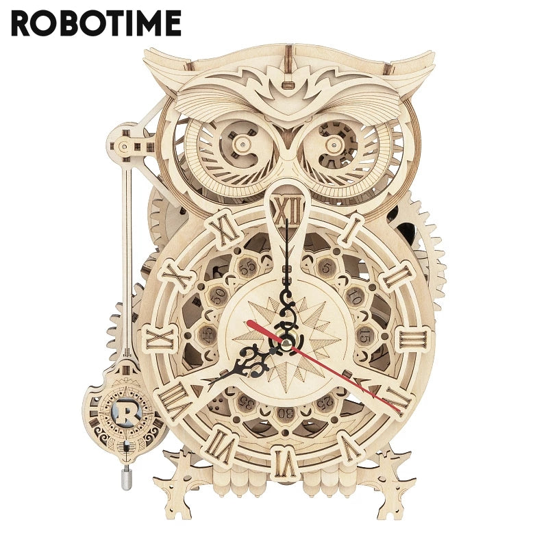 Robotime ROKR Owl Clock (LK503) 3D Wooden Puzzle