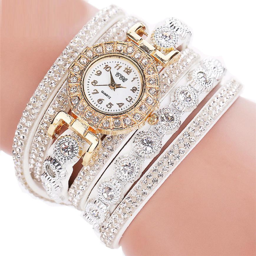 Luxury Rhinestone Quartz Watch & Bracelet Set