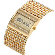 Modern Minimalist Gold Quartz Watch for Women