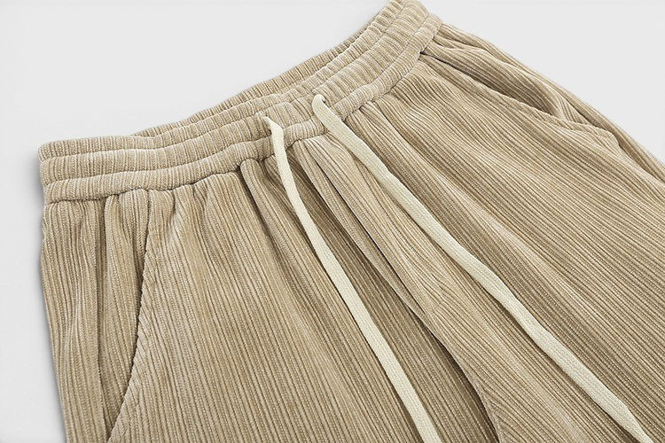 Men's Corduroy Draped Knit Sweatpants