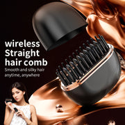 Portable Mini Wireless Hair Straightening Comb