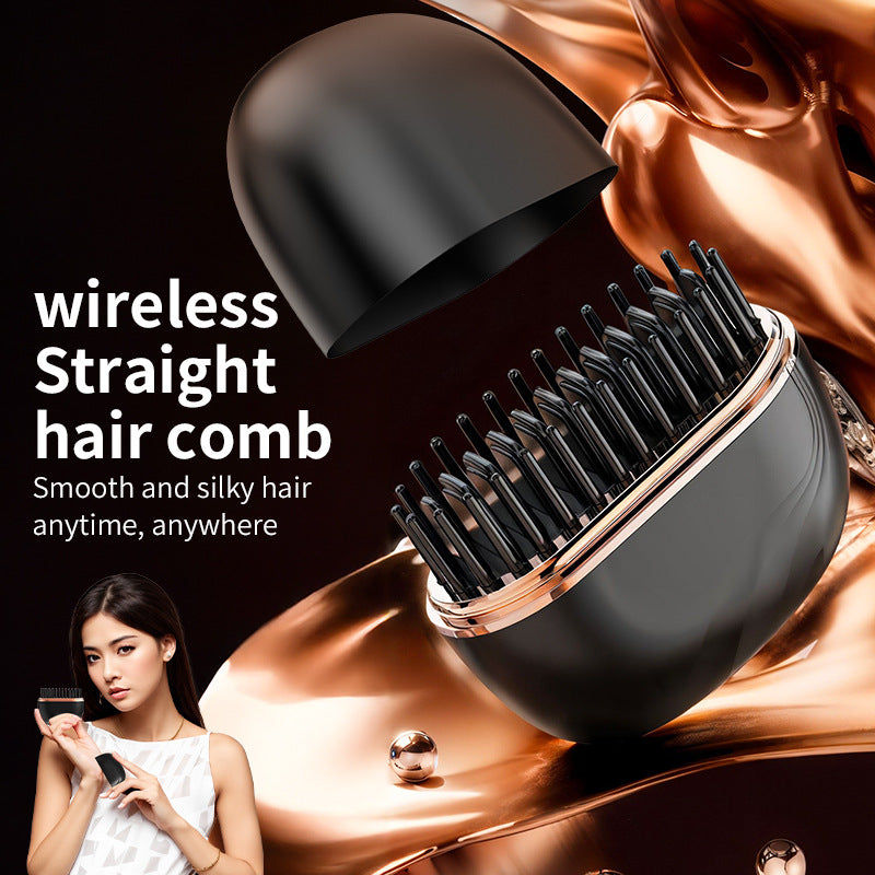 Portable Mini Wireless Hair Straightening Comb
