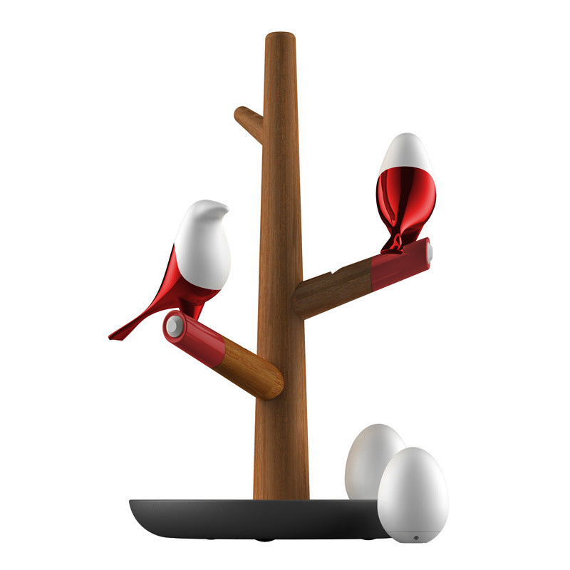Creative Wooden Bird & Egg LED Induction Night Light