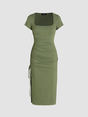 Women's Fashionable Knitted Slit Sheath Skirt