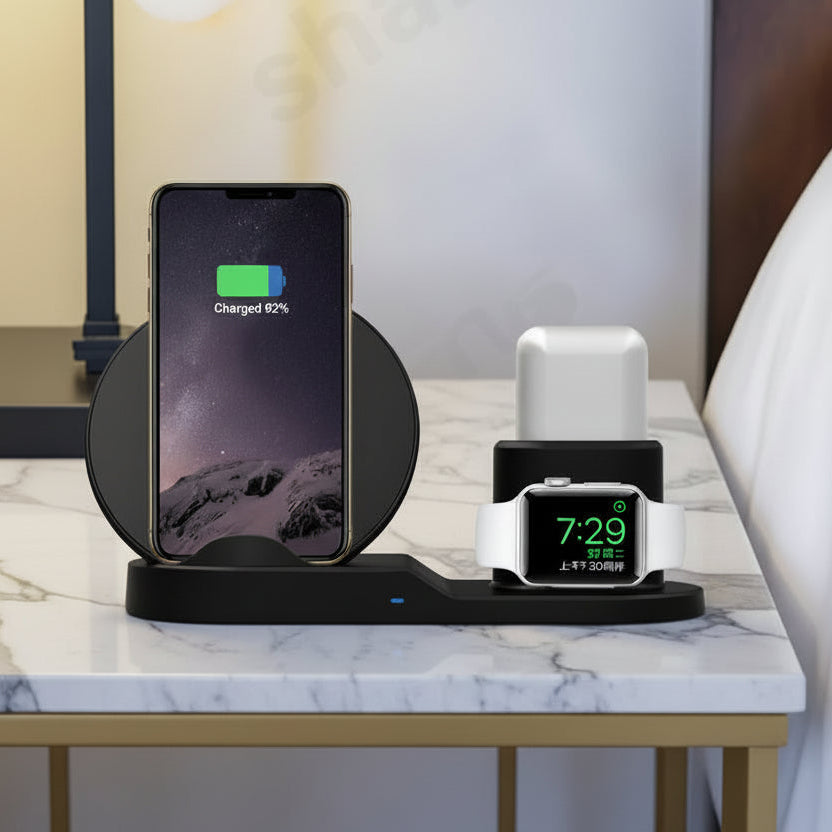 3-in-1 Wireless Charging Station for Apple Devices