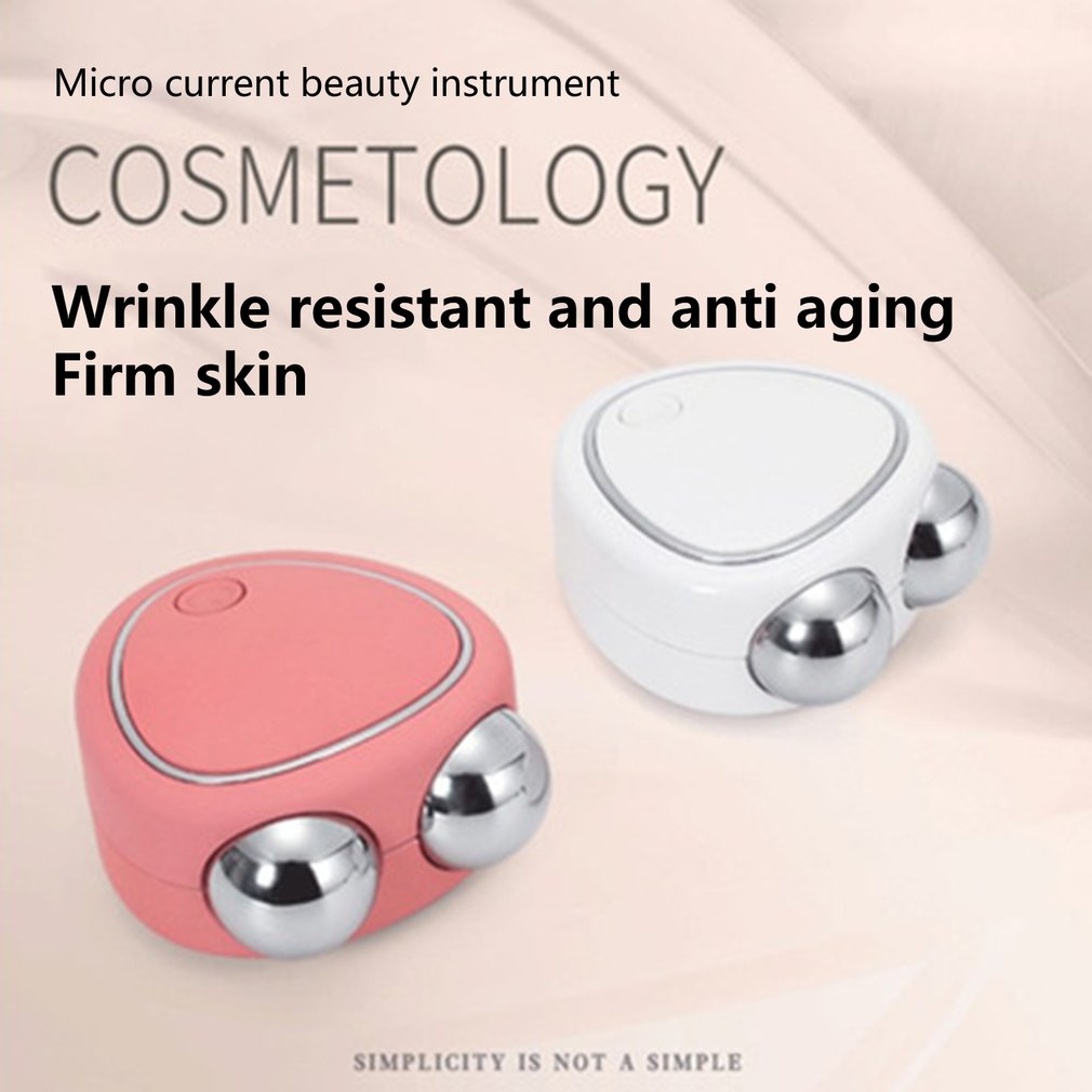 Micro-current Double Roller Facial Massager