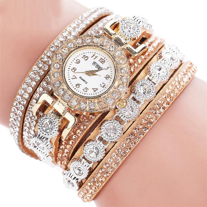 Luxury Rhinestone Quartz Watch & Bracelet Set