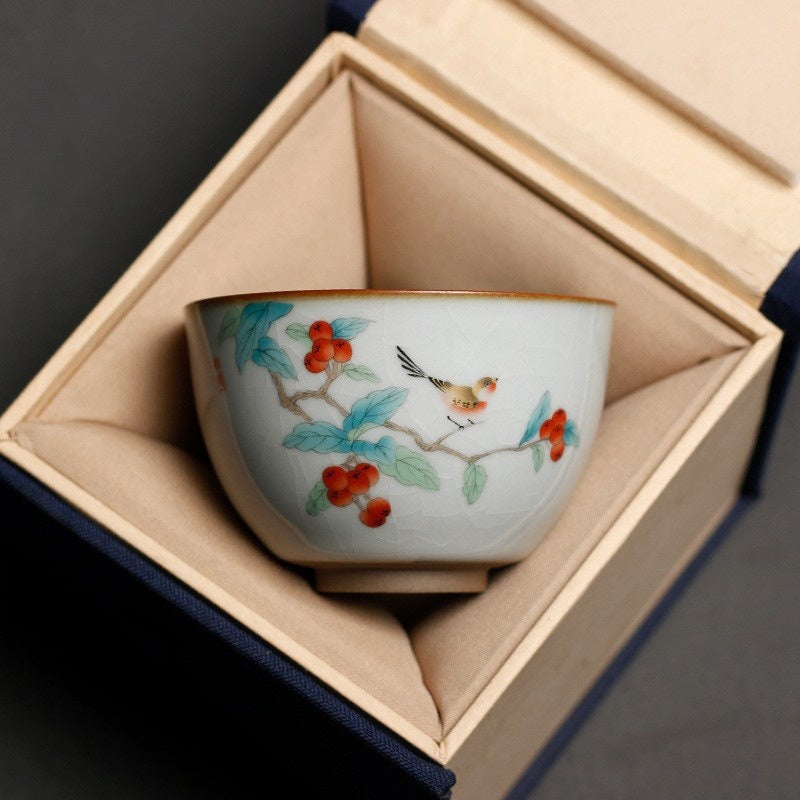 Ru Kiln Kung Fu Tea Set Tea Cup