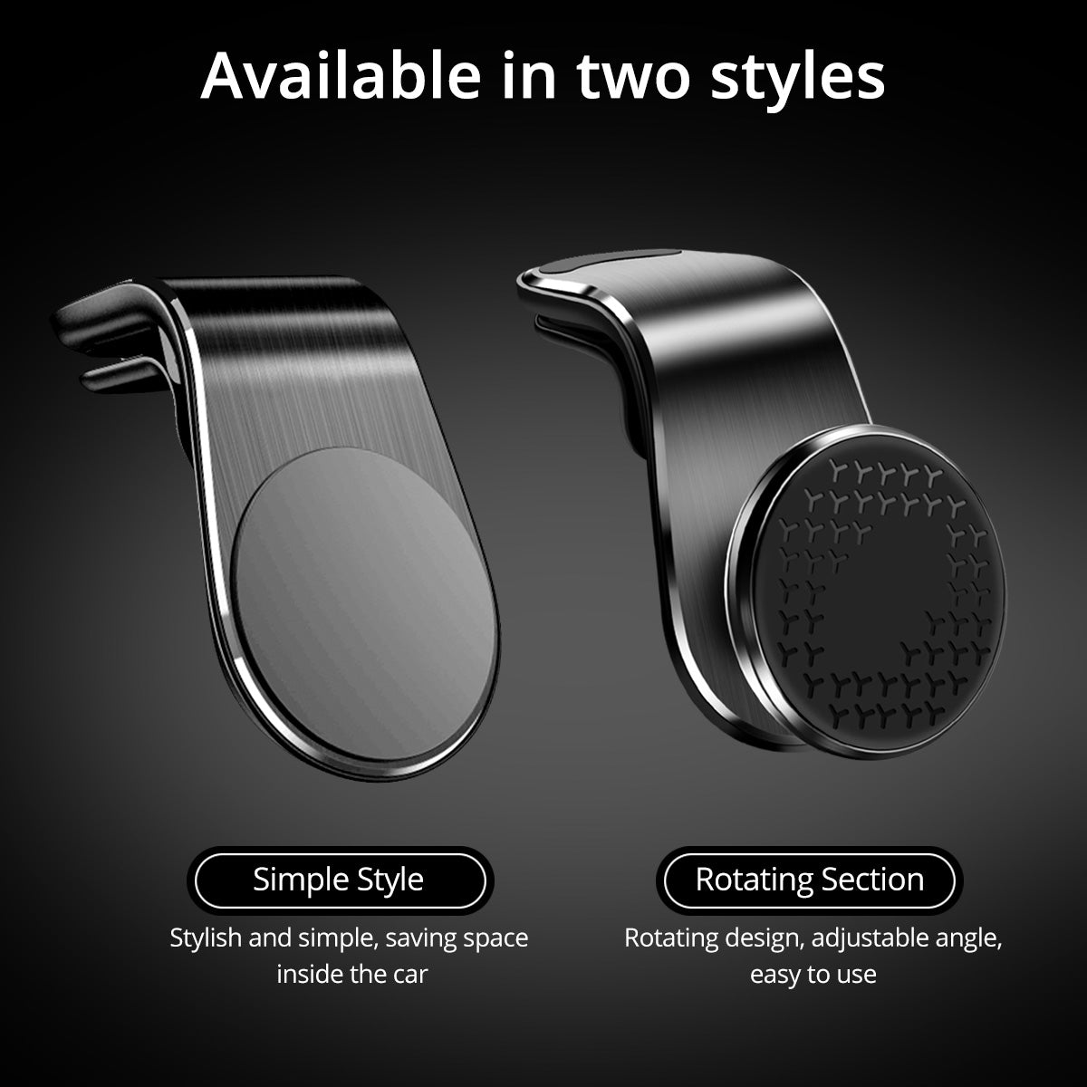 Magnetic 360° Rotation Car Air Vent Phone Holder