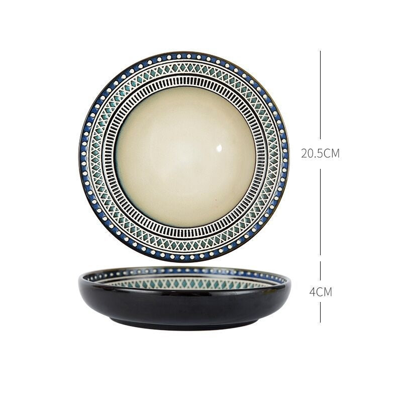 Dish Dishes Western-style Household Dishes Fruit Dishes Flat Dishes Nordic Tableware