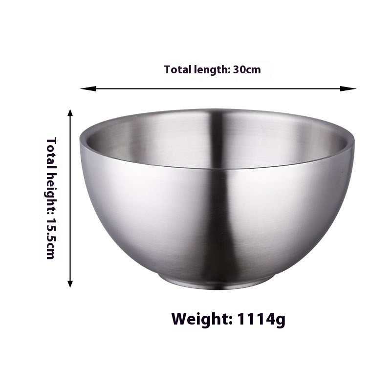Stainless Steel Fruit And Vegetable Salad Bowl