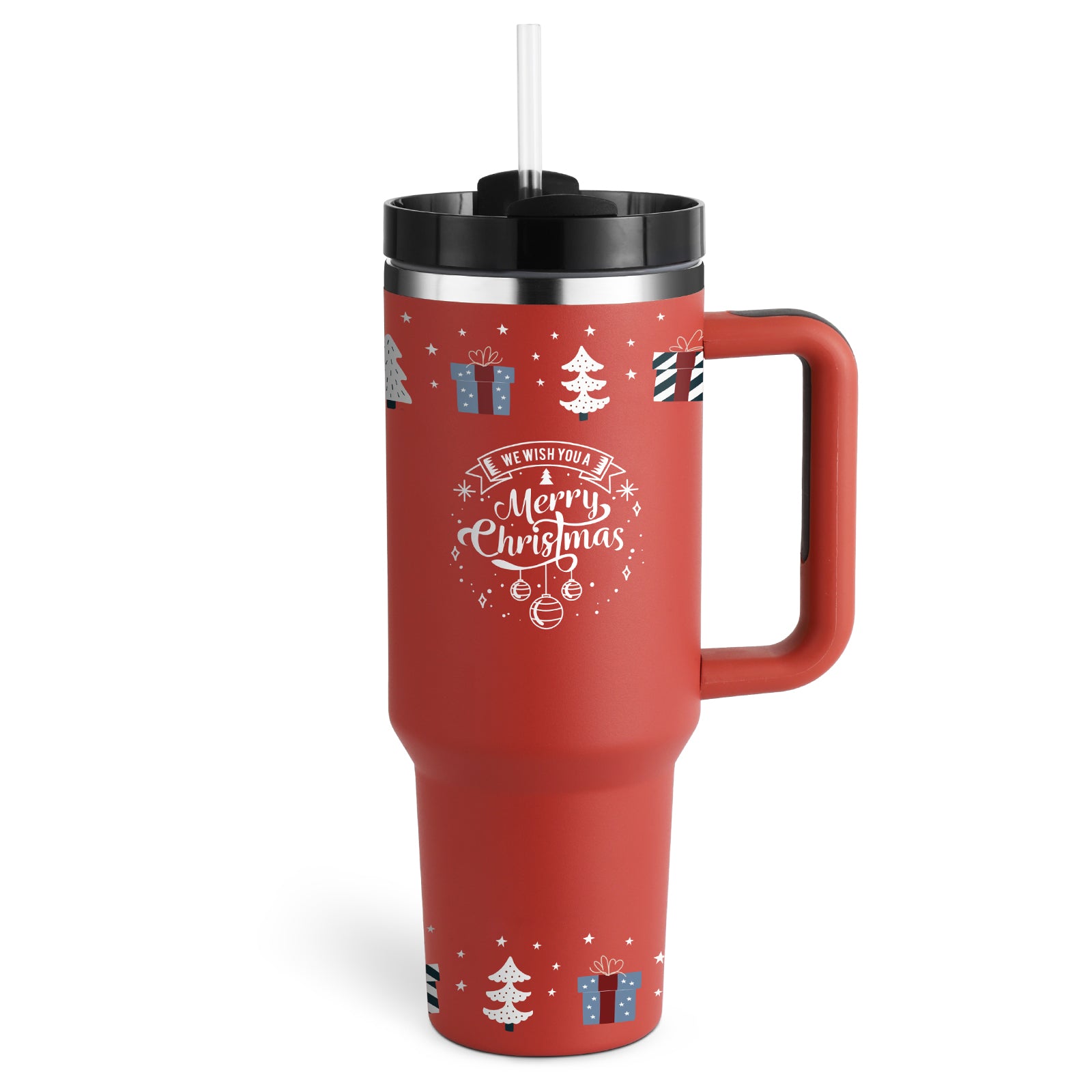 40 Oz Insulated Stainless Steel Tumbler with Handle