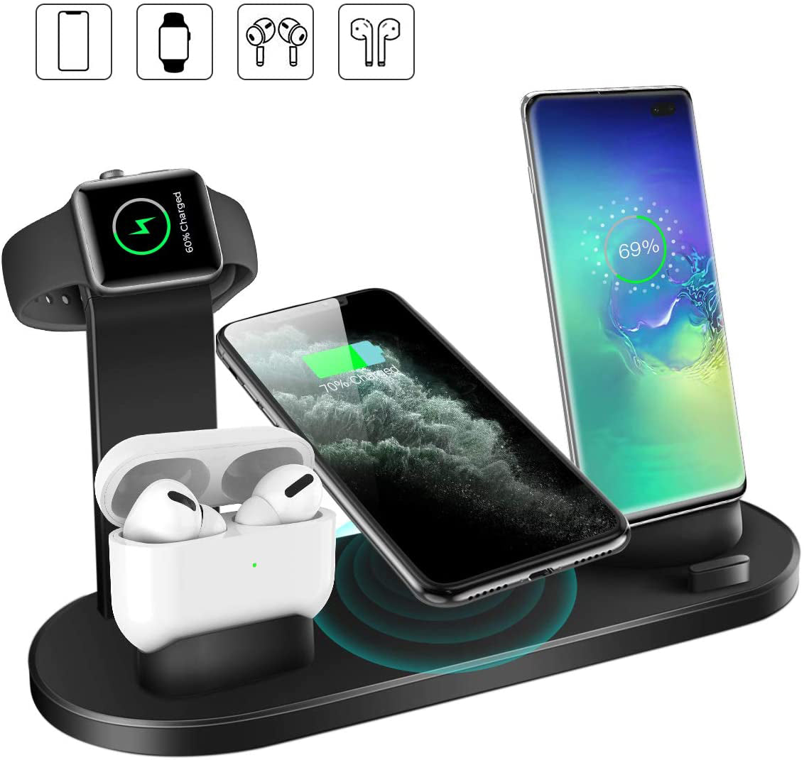4-in-1 Fast Wireless Charging Station for iPhone 15 & Apple Watch