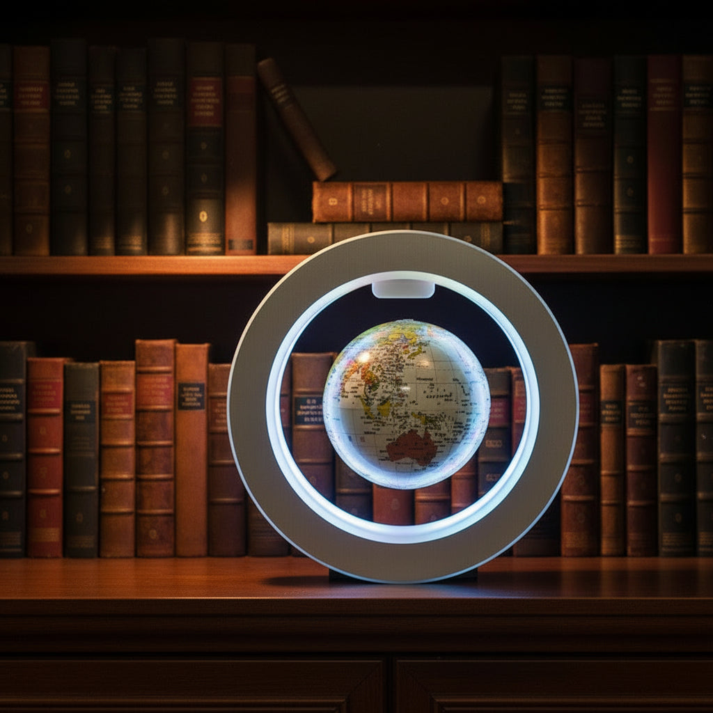 Magnetic Levitation Floating Globe with LED World Map