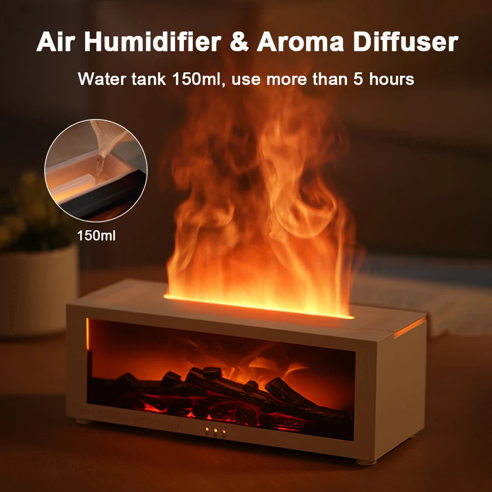 3D Flame Fireplace Aromatherapy Machine
