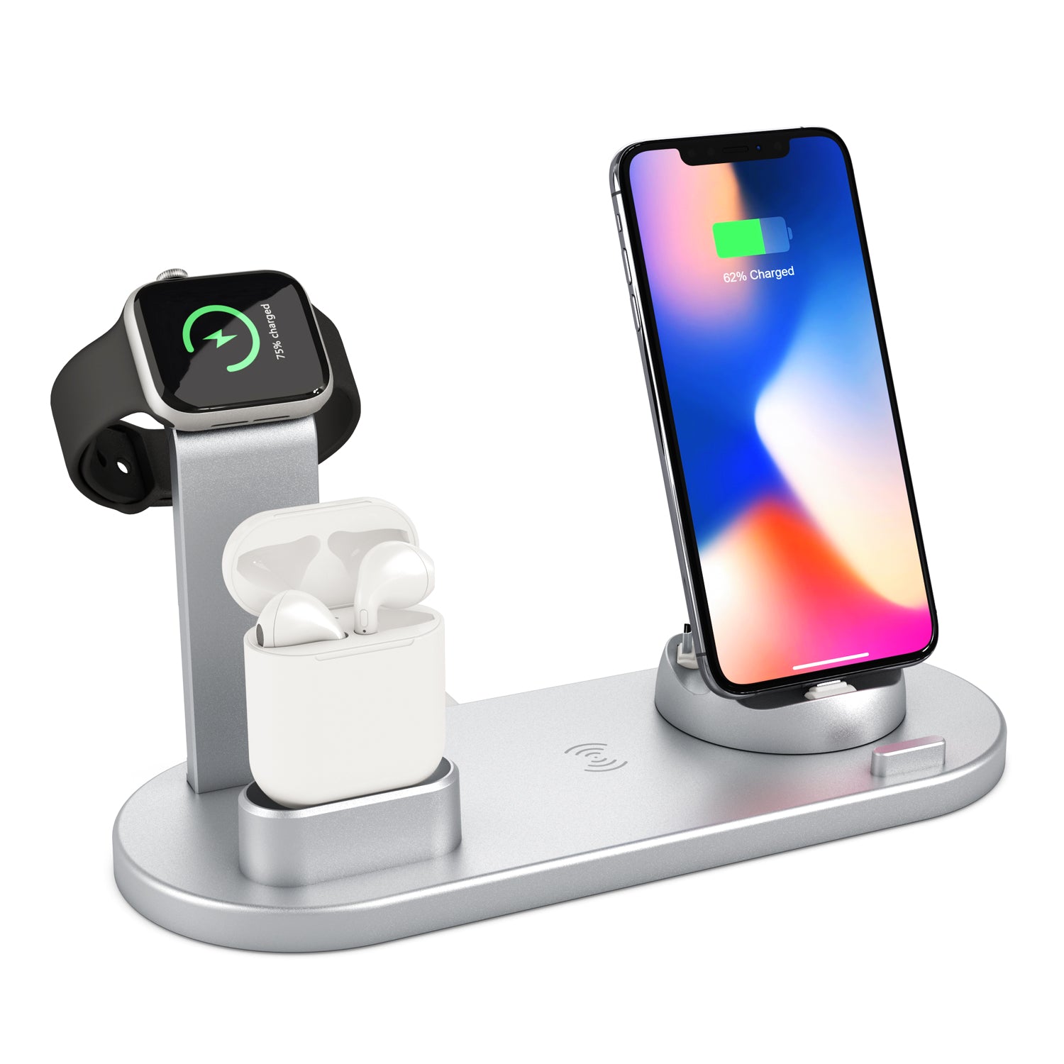 4-in-1 Fast Wireless Charging Station for iPhone 15 & Apple Watch