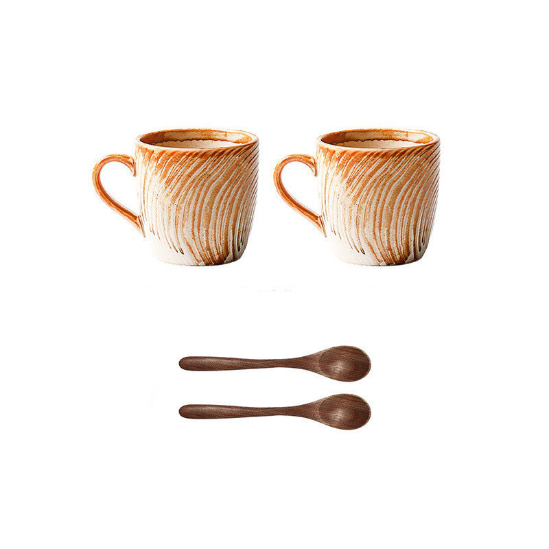 American Middle Ages Handmade Pottery Cup And Saucer Set