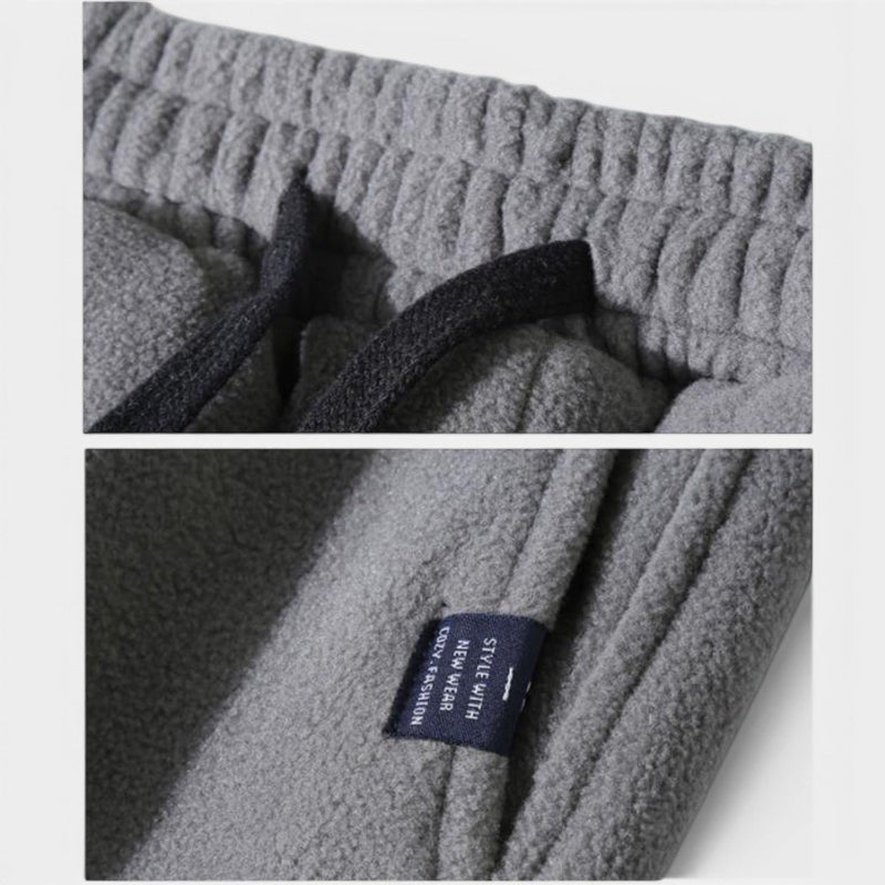 Men's Plus Fleece Warm Polar Fleece Casual Suit