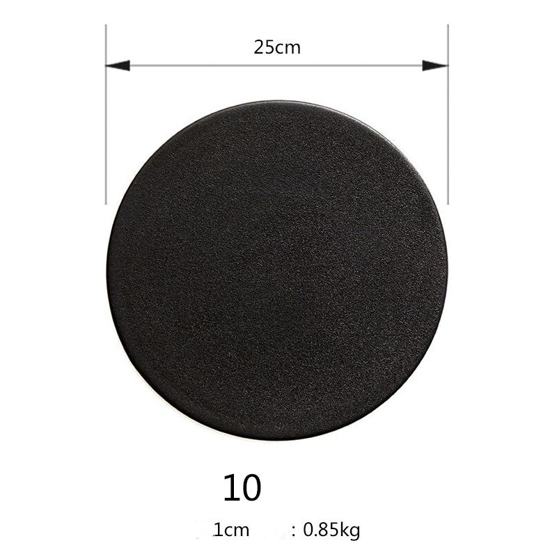 Matte black western food tableware