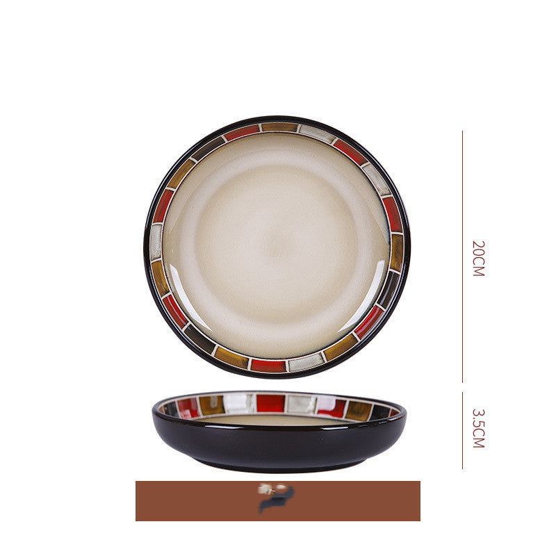 Dish Dishes Western-style Household Dishes Fruit Dishes Flat Dishes Nordic Tableware