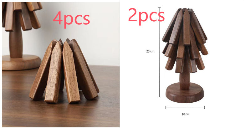 Black Walnut Solid Wood Table Decoration A Tree Anti-scald Thermal Pad