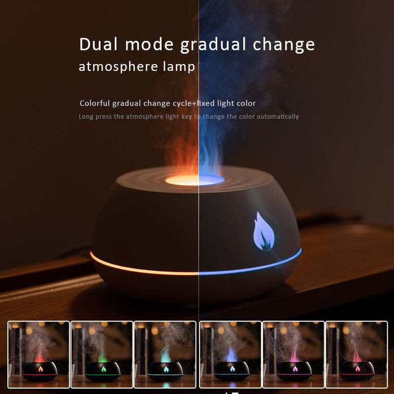 Flame Humidifier Aromatherapy Diffuser 130ml