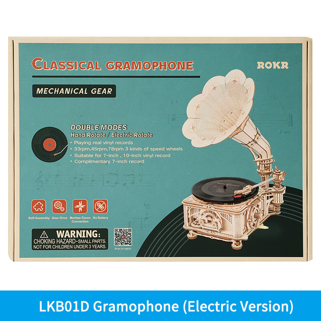 Robotime ROKR Classic Gramophone